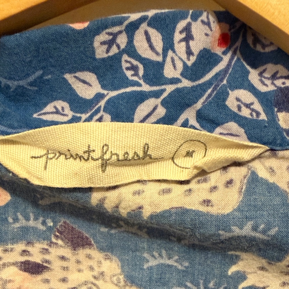 Printfresh Pajama Set in Blue with Leopard Design - size medium - Picture 2 of 6